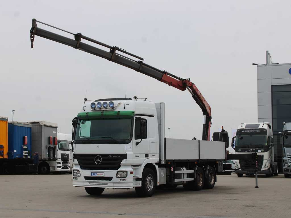 Mercedes-Benz Actros 2644, 6X4, EURO 4, HYDRAULIC ARM FASSI F210 - 드롭사이드/ 플랫베드 트럭, 크레인 트럭 : 사진 1 Mercedes-Benz Actros 2644, 6X4, EURO 4, HYDRAULIC ARM FASSI F210 - 드롭사이드/ 플랫베드 트럭, 크레인 트럭 : 사진 1