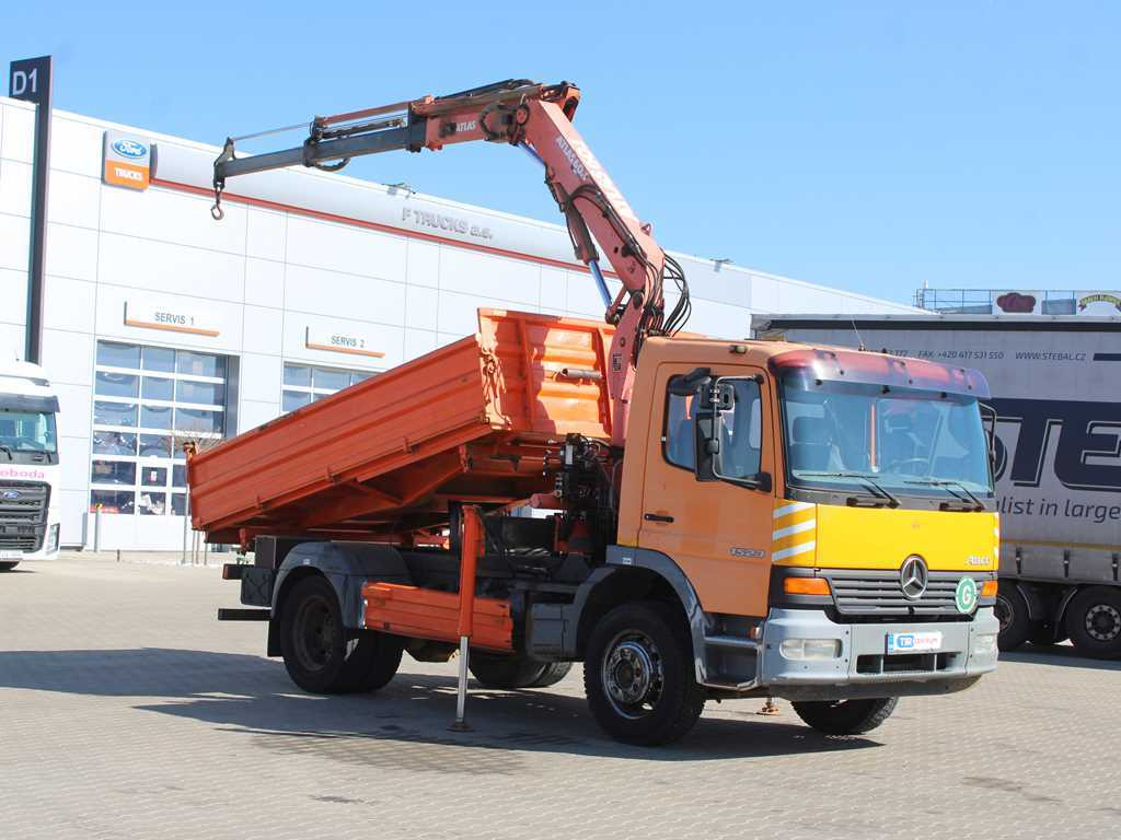 Mercedes-Benz Atego 1523, HYDRAULIC ARM ATLAS 60.1, THREE-SIDED - 덤프트럭, 크레인 트럭 : 사진 3 Mercedes-Benz Atego 1523, HYDRAULIC ARM ATLAS 60.1, THREE-SIDED - 덤프트럭, 크레인 트럭 : 사진 3