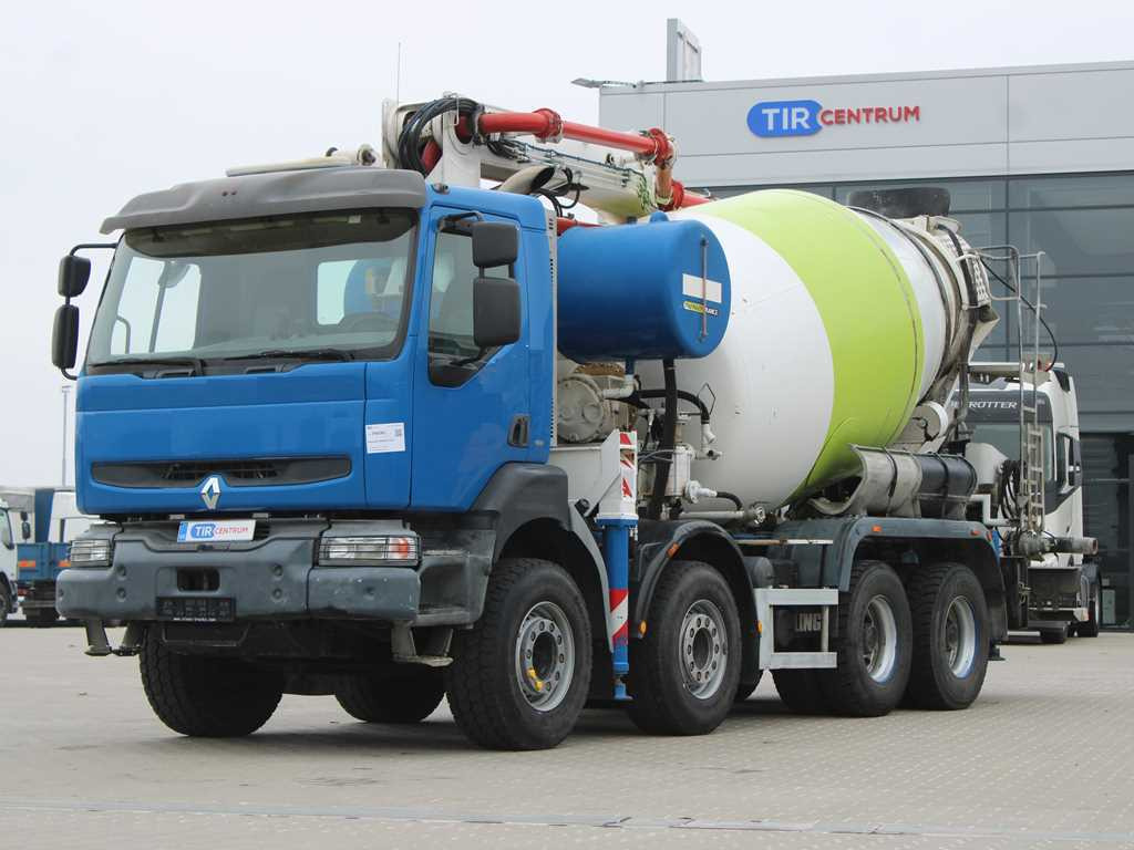 Renault KERAX 420, EURO 3, 7m3, 8X4, CIFA MAGNUM MK 24.4 CONCRETE PUMP - 콘크리트 믹서 펌프 트럭 : 사진 1 Renault KERAX 420, EURO 3, 7m3, 8X4, CIFA MAGNUM MK 24.4 CONCRETE PUMP - 콘크리트 믹서 펌프 트럭 : 사진 1