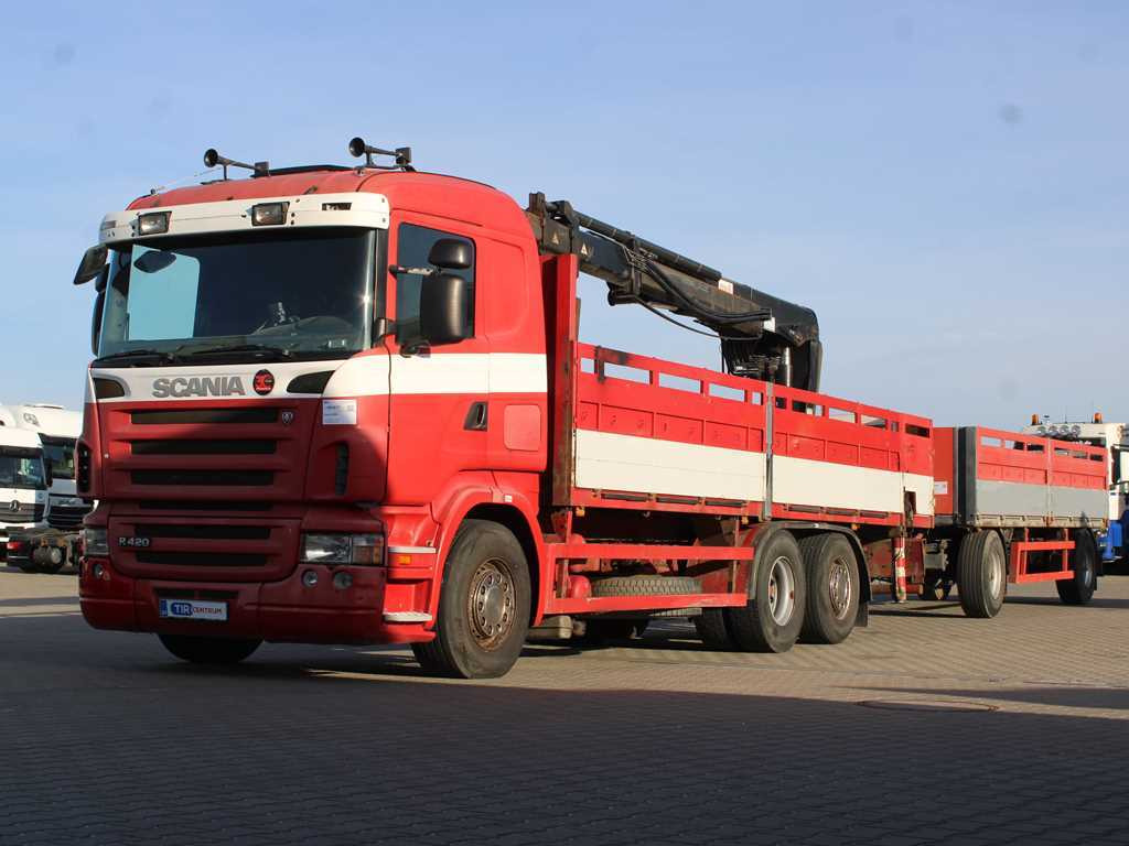 Scania R380, EURO 3, 6X2, LIFT AXLE, HIAB 166K + KOGEL ANBS(1996) - 드롭사이드/ 플랫베드 트럭, 크레인 트럭 : 사진 1 Scania R380, EURO 3, 6X2, LIFT AXLE, HIAB 166K + KOGEL ANBS(1996) - 드롭사이드/ 플랫베드 트럭, 크레인 트럭 : 사진 1