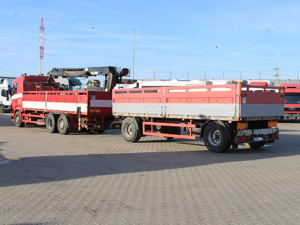 Scania R380,EURO 3,6X2,LIFTING AXLE,HIAB 166K + KOGEL - 드롭사이드/ 플랫베드 트럭, 크레인 트럭 : 사진 4 Scania R380,EURO 3,6X2,LIFTING AXLE,HIAB 166K + KOGEL - 드롭사이드/ 플랫베드 트럭, 크레인 트럭 : 사진 4