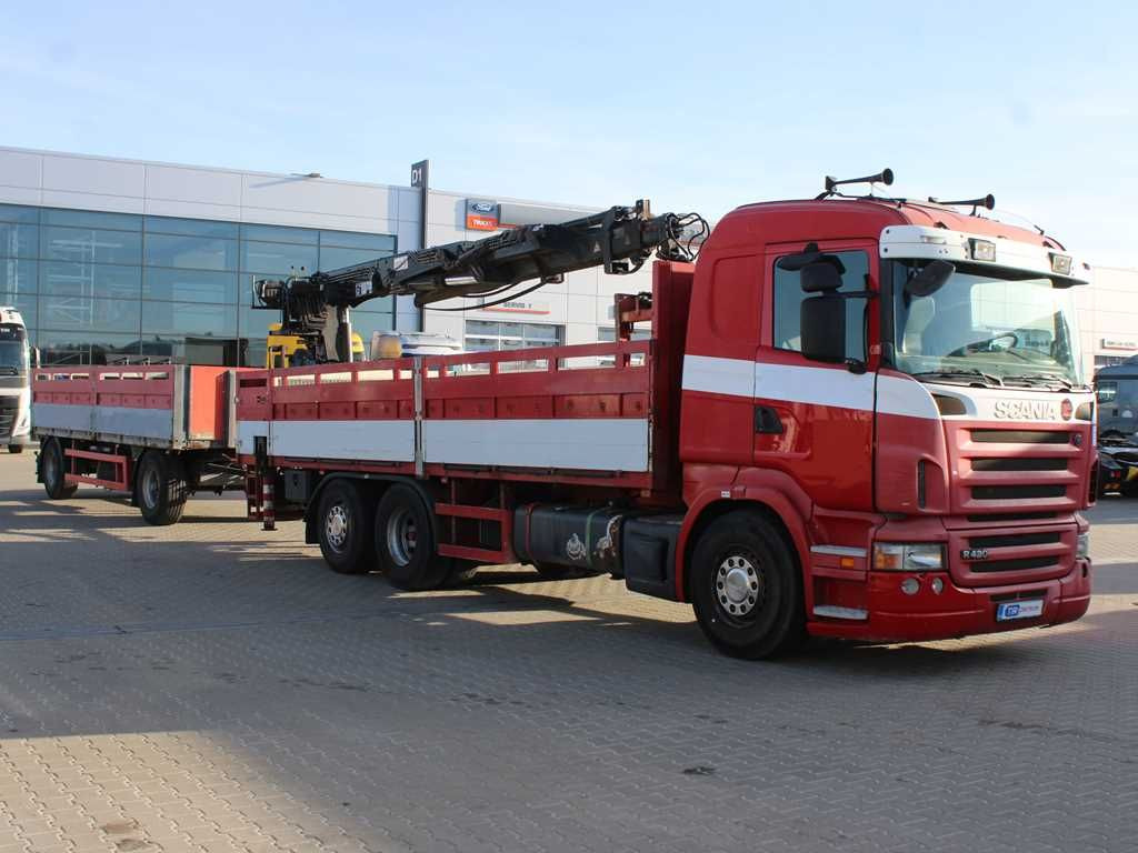 Scania R380,EURO 3,6X2,LIFTING AXLE,HIAB 166K + KOGEL - 드롭사이드/ 플랫베드 트럭, 크레인 트럭 : 사진 2 Scania R380,EURO 3,6X2,LIFTING AXLE,HIAB 166K + KOGEL - 드롭사이드/ 플랫베드 트럭, 크레인 트럭 : 사진 2