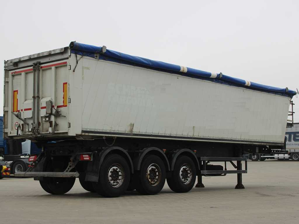 Schmitz SKI 24 SL 10.5, AXLES 9t, 49m³, LIFTING AXLE, ALUMINUM BODY - 덤프 세미 트레일러 : 사진 3 Schmitz SKI 24 SL 10.5, AXLES 9t, 49m³, LIFTING AXLE, ALUMINUM BODY - 덤프 세미 트레일러 : 사진 3