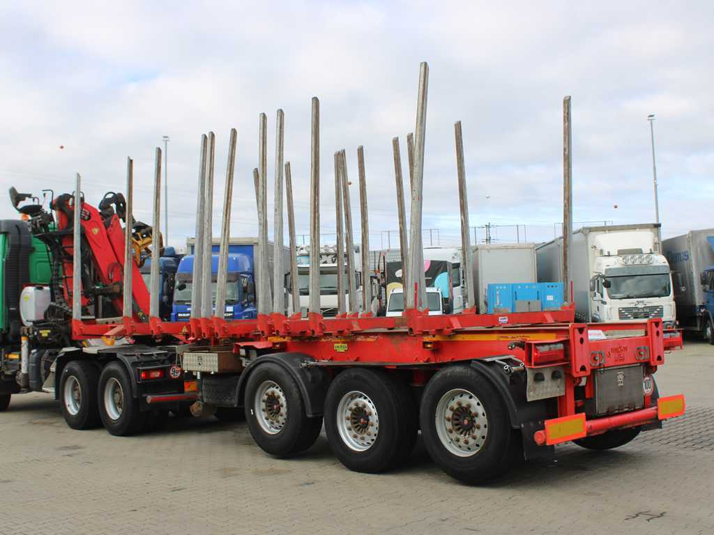 Umikov NPK 39, 2X LIFTING AXLE, SAF - 목재 세미 트레일러 : 사진 3 Umikov NPK 39, 2X LIFTING AXLE, SAF - 목재 세미 트레일러 : 사진 3