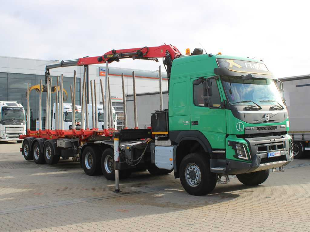 Volvo FM 540, EURO 6, 6X6, VEB+, HYDRAULIC ARM PALFINGER Q170Z96 - 트랙터 유닛, 목재 세미 트레일러 : 사진 4 Volvo FM 540, EURO 6, 6X6, VEB+, HYDRAULIC ARM PALFINGER Q170Z96 - 트랙터 유닛, 목재 세미 트레일러 : 사진 4