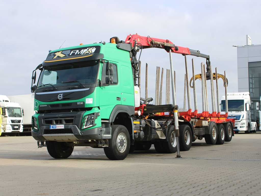 Volvo FM 540, EURO 6, 6X6, VEB+, HYDRAULIC ARM PALFINGER Q170Z96 - 트랙터 유닛, 목재 세미 트레일러 : 사진 1 Volvo FM 540, EURO 6, 6X6, VEB+, HYDRAULIC ARM PALFINGER Q170Z96 - 트랙터 유닛, 목재 세미 트레일러 : 사진 1