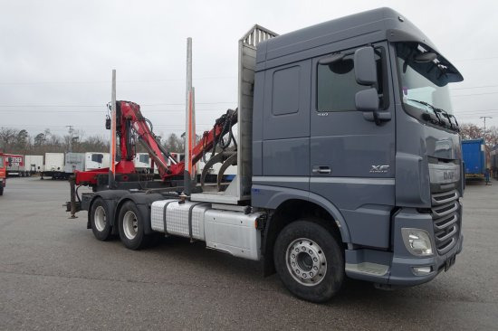 DAF FAT XF 510 mit Penz Ladekran 15Z8.70 inkl. Holzgreifer 6x4 - 목재 트럭 : 사진 3 DAF FAT XF 510 mit Penz Ladekran 15Z8.70 inkl. Holzgreifer 6x4 - 목재 트럭 : 사진 3
