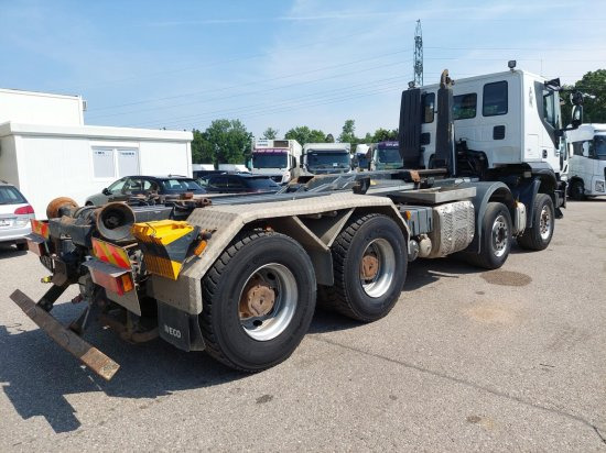 Iveco 8x4 Meiller Abroller, Automatik, E6, Retarder, - 후크 리프트 트럭, 크레인 트럭 : 사진 4 Iveco 8x4 Meiller Abroller, Automatik, E6, Retarder, - 후크 리프트 트럭, 크레인 트럭 : 사진 4