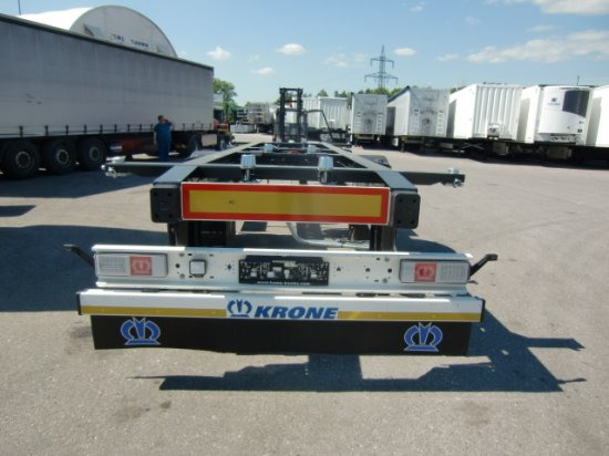 Krone 1-Achs Lafette Krone Achse, Heckabstützung, - 컨테이너 운반 장치/ 스와프 보디 트레일러 : 사진 5 Krone 1-Achs Lafette Krone Achse, Heckabstützung, - 컨테이너 운반 장치/ 스와프 보디 트레일러 : 사진 5