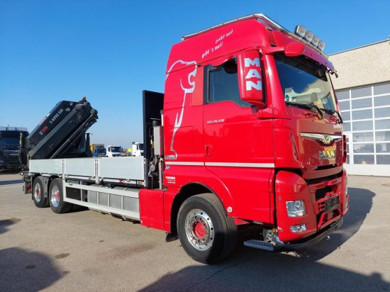 MAN TGX 26.510 BL Pritsche, Intarder, HIAB X-HIPRO 558EP-5, Alu-Felgen, Lenkachse, - 드롭사이드/ 플랫베드 트럭, 크레인 트럭 : 사진 3 MAN TGX 26.510 BL Pritsche, Intarder, HIAB X-HIPRO 558EP-5, Alu-Felgen, Lenkachse, - 드롭사이드/ 플랫베드 트럭, 크레인 트럭 : 사진 3