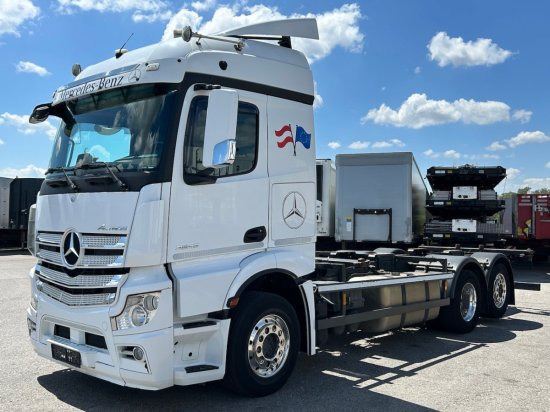 Mercedes-Benz Actros 2545 6x2 BDF E6, Retarder, Alufelgen - 컨테이너 운반 장치/ 스와프 보디 트럭 : 사진 1 Mercedes-Benz Actros 2545 6x2 BDF E6, Retarder, Alufelgen - 컨테이너 운반 장치/ 스와프 보디 트럭 : 사진 1