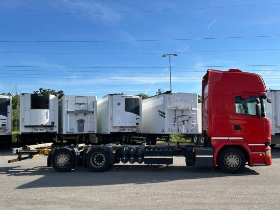 Scania R410 6x2 Topline, BDF, E6, Automatik, Redarter, Standklima, Liftachse - 컨테이너 운반 장치/ 스와프 보디 트럭 : 사진 4 Scania R410 6x2 Topline, BDF, E6, Automatik, Redarter, Standklima, Liftachse - 컨테이너 운반 장치/ 스와프 보디 트럭 : 사진 4