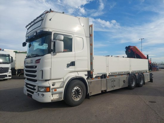 Scania R730 6x4 Pritsche, Voll-Luft Palfinger PK27002 Kran Retarder, Alu-Felgen, - 드롭사이드/ 플랫베드 트럭, 크레인 트럭 : 사진 2 Scania R730 6x4 Pritsche, Voll-Luft Palfinger PK27002 Kran Retarder, Alu-Felgen, - 드롭사이드/ 플랫베드 트럭, 크레인 트럭 : 사진 2