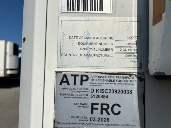 등온 세미 트레일러 Schmitz SCB S3B Kühlauflieger, TK SLXe 400, Liftachse, Doppelstock, Blumenbreite : 사진 12 등온 세미 트레일러 Schmitz SCB S3B Kühlauflieger, TK SLXe 400, Liftachse, Doppelstock, Blumenbreite : 사진 12