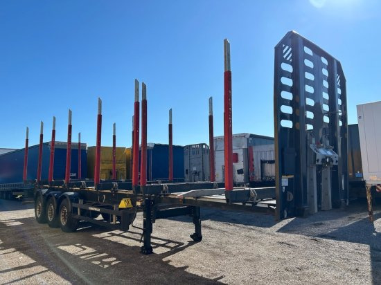 Schwarzmüller Holzauflieger, 8 Rungenpaare, SAF-Achsen, Liftachse - 목재 세미 트레일러 : 사진 3 Schwarzmüller Holzauflieger, 8 Rungenpaare, SAF-Achsen, Liftachse - 목재 세미 트레일러 : 사진 3