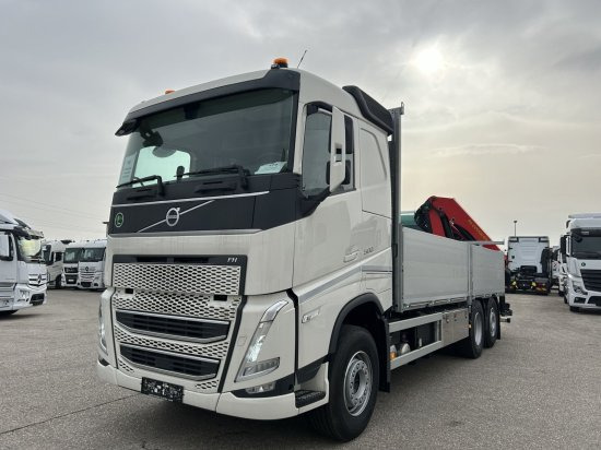 Volvo FH 500 6X2 Euro6, Retarder, Pritsche, Palfinger PK22002-EH - 드롭사이드/ 플랫베드 트럭, 크레인 트럭 : 사진 1 Volvo FH 500 6X2 Euro6, Retarder, Pritsche, Palfinger PK22002-EH - 드롭사이드/ 플랫베드 트럭, 크레인 트럭 : 사진 1