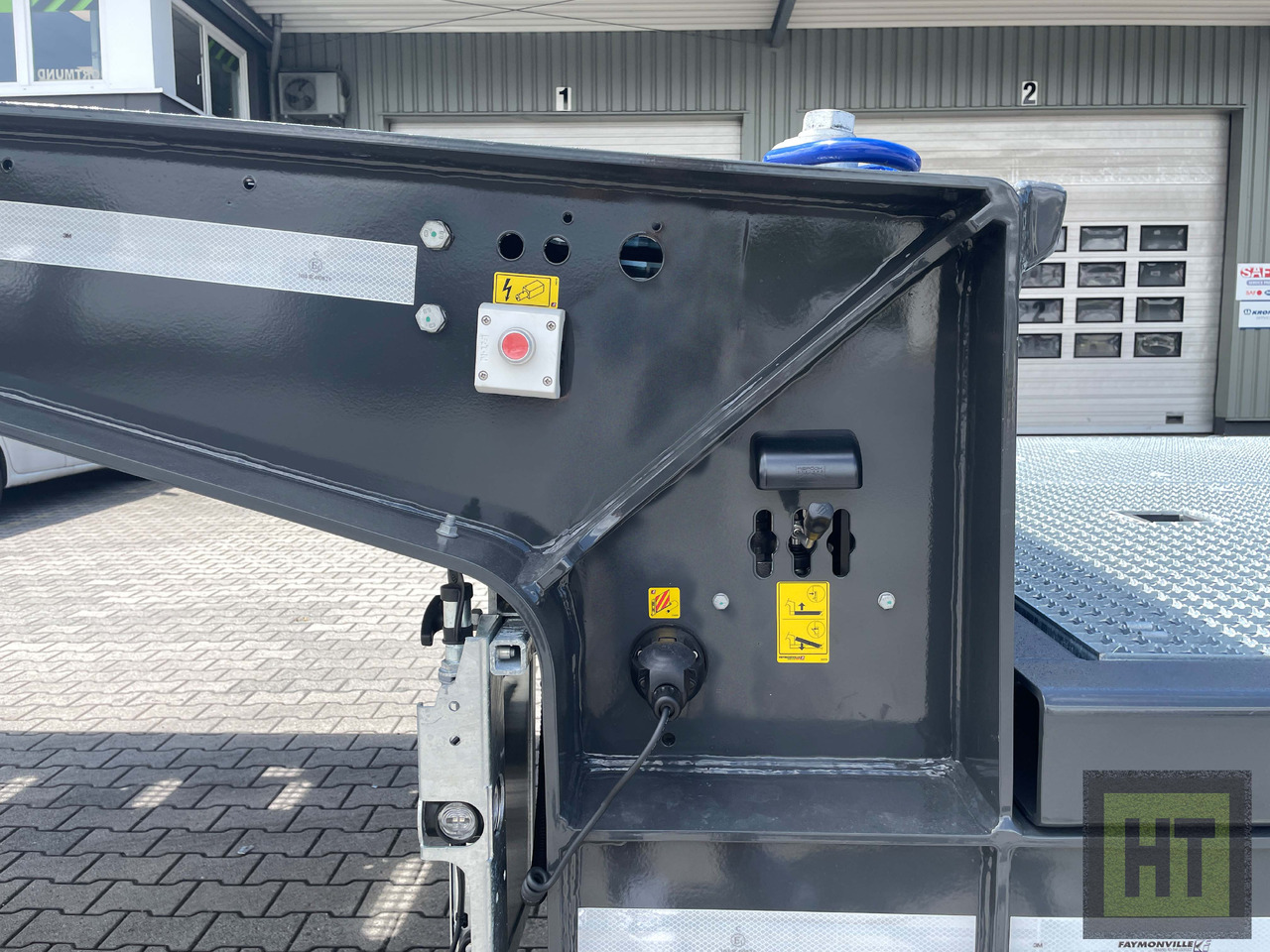 Faymonville 3-Achs-Semi-hydr.Ladeboden mit Rampen-Gitterrost - 저하대 세미 트레일러 : 사진 4 Faymonville 3-Achs-Semi-hydr.Ladeboden mit Rampen-Gitterrost - 저하대 세미 트레일러 : 사진 4