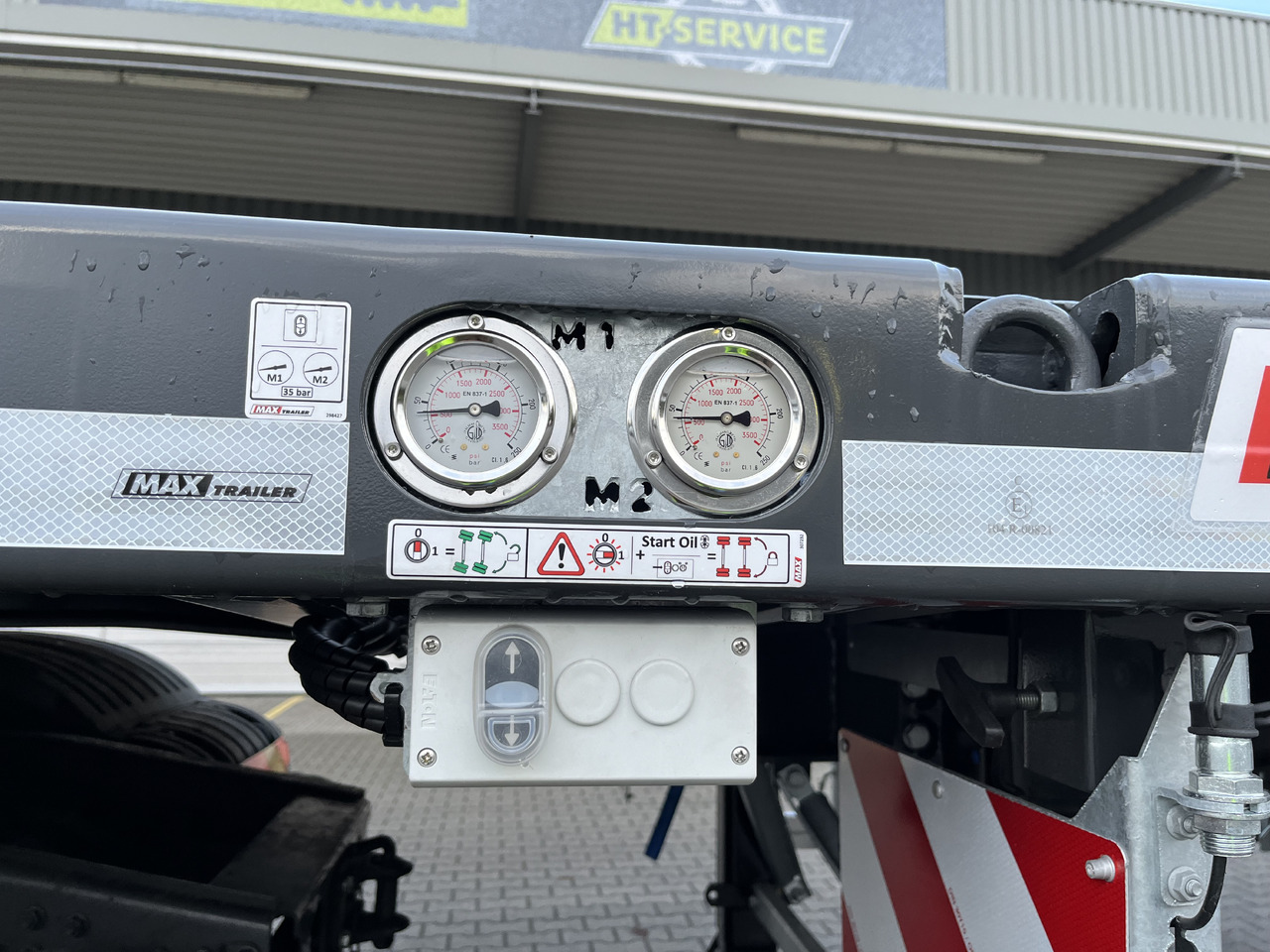 Faymonville MAX Trailer 3-Achs-Tele-Plateau zwangsgelenkt - 드롭사이드/ 플랫베드 세미 트레일러 : 사진 2 Faymonville MAX Trailer 3-Achs-Tele-Plateau zwangsgelenkt - 드롭사이드/ 플랫베드 세미 트레일러 : 사진 2