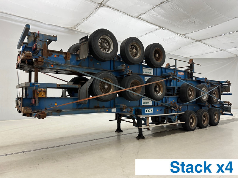 Fruehauf Stack 4 x Skelet 2 x 20-40 ft* - 컨테이너 운반 장치/ 스와프 보디 세미 트레일러 : 사진 1 Fruehauf Stack 4 x Skelet 2 x 20-40 ft* - 컨테이너 운반 장치/ 스와프 보디 세미 트레일러 : 사진 1