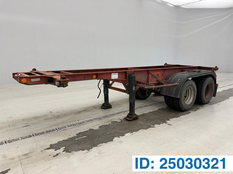Van Hool Skelet 20 ft - 컨테이너 운반 장치/ 스와프 보디 세미 트레일러 : 사진 1 Van Hool Skelet 20 ft - 컨테이너 운반 장치/ 스와프 보디 세미 트레일러 : 사진 1