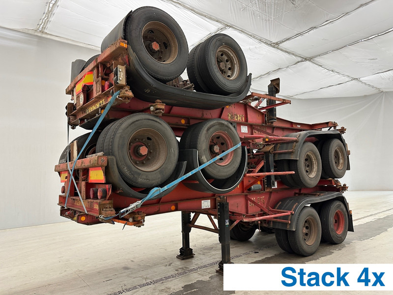 Van Hool Stack 4 x skelet 20 ft - 컨테이너 운반 장치/ 스와프 보디 세미 트레일러 : 사진 1 Van Hool Stack 4 x skelet 20 ft - 컨테이너 운반 장치/ 스와프 보디 세미 트레일러 : 사진 1