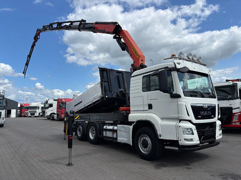 MAN TGS 28.440 6x4 Hydrodrive Euro 6 Tipper / Tractor + Palfinger 33002 Fly Jip PJ060 - 크레인 트럭 : 사진 2 MAN TGS 28.440 6x4 Hydrodrive Euro 6 Tipper / Tractor + Palfinger 33002 Fly Jip PJ060 - 크레인 트럭 : 사진 2