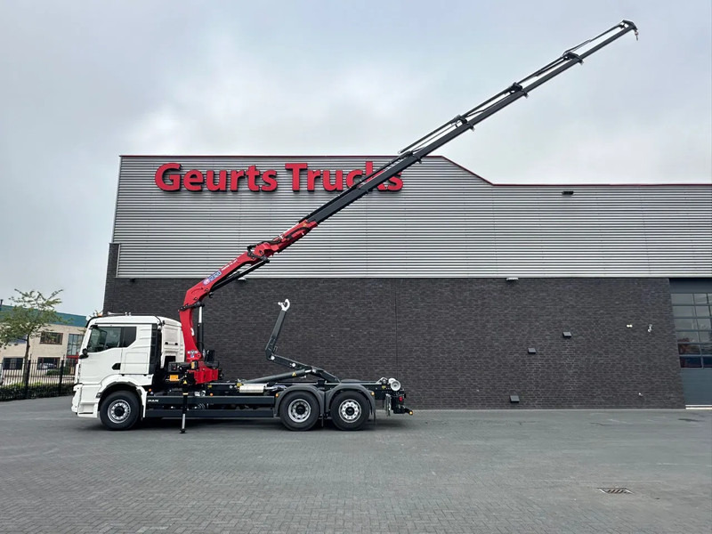 MAN TGS 26.520 6X4H-4 BL NEW MODEL + MEILLER HAAKARMSYSTEEM + HMF 2320 K6-RCS KRAAN/KRAN/CRANE/GRUA - 후크 리프트 트럭, 크레인 트럭 : 사진 2 MAN TGS 26.520 6X4H-4 BL NEW MODEL + MEILLER HAAKARMSYSTEEM + HMF 2320 K6-RCS KRAAN/KRAN/CRANE/GRUA - 후크 리프트 트럭, 크레인 트럭 : 사진 2