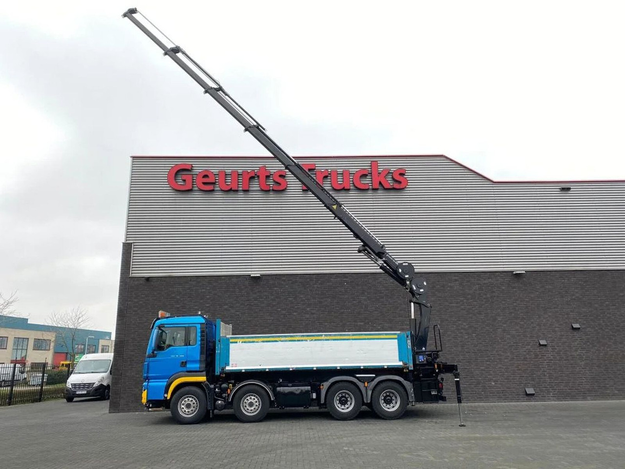 MAN TGS 35.480 8X4 KIPPER/TIPPER + HMF 2620-K5 KRAAN - 덤프트럭, 크레인 트럭 : 사진 2 MAN TGS 35.480 8X4 KIPPER/TIPPER + HMF 2620-K5 KRAAN - 덤프트럭, 크레인 트럭 : 사진 2