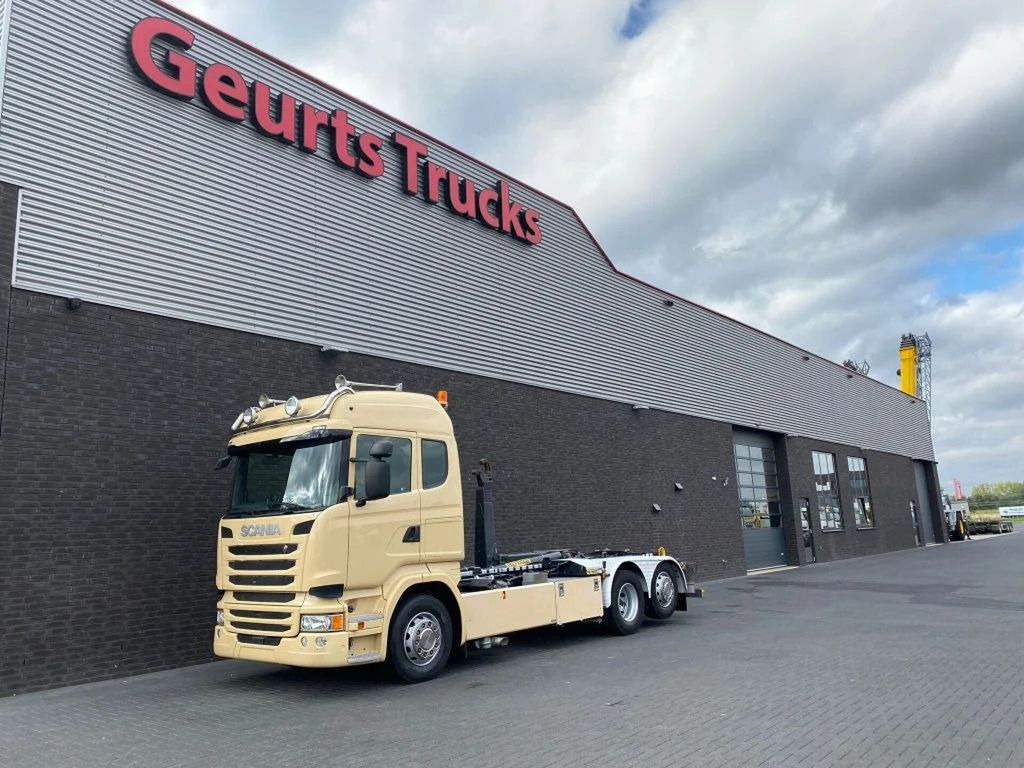 Scania R450 6X2 + PALFINGER HAAKARMSYSTEEM/ABROLLKIPPER - 후크 리프트 트럭 : 사진 3 Scania R450 6X2 + PALFINGER HAAKARMSYSTEEM/ABROLLKIPPER - 후크 리프트 트럭 : 사진 3