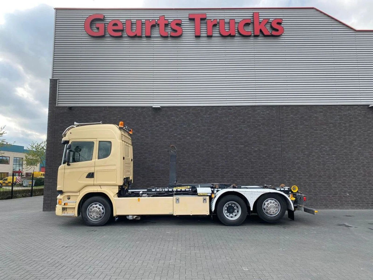 Scania R450 6X2 + PALFINGER HAAKARMSYSTEEM/ABROLLKIPPER - 후크 리프트 트럭 : 사진 2 Scania R450 6X2 + PALFINGER HAAKARMSYSTEEM/ABROLLKIPPER - 후크 리프트 트럭 : 사진 2