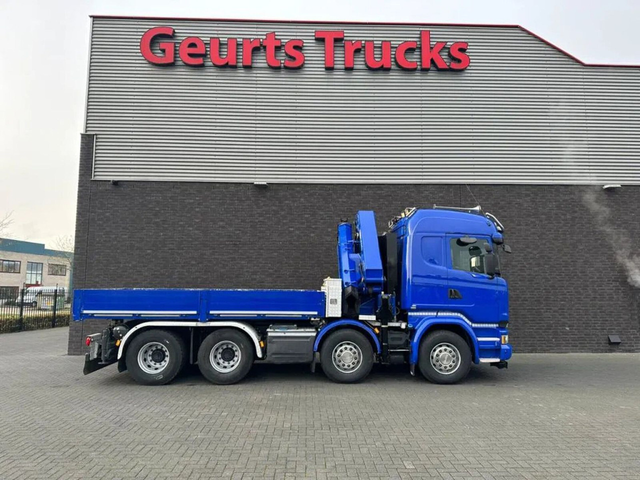 트랙터 유닛 Scania R580 V8 8X4 TREKKER-BAKWAGEN COMBI + HMF 4020-K5 : 사진 15