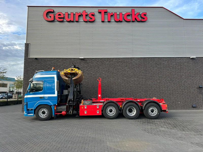 Volvo FM 500 8X2 HIAB MULTILIFT HAAKARMSYSTEM / ABROLLKIPPER / HOOKLIFT MET HIAB LOGLIFT 165Z LAADKRAAN - 후크 리프트 트럭, 크레인 트럭 : 사진 4 Volvo FM 500 8X2 HIAB MULTILIFT HAAKARMSYSTEM / ABROLLKIPPER / HOOKLIFT MET HIAB LOGLIFT 165Z LAADKRAAN - 후크 리프트 트럭, 크레인 트럭 : 사진 4