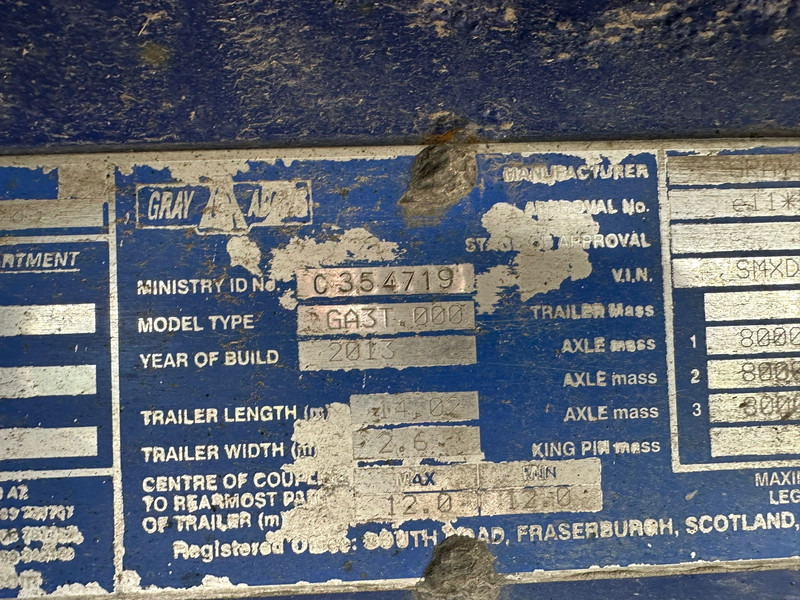 냉동 세미 트레일러 Gray and Adams Meat Hook Thermo King SLXE 400 : 사진 18