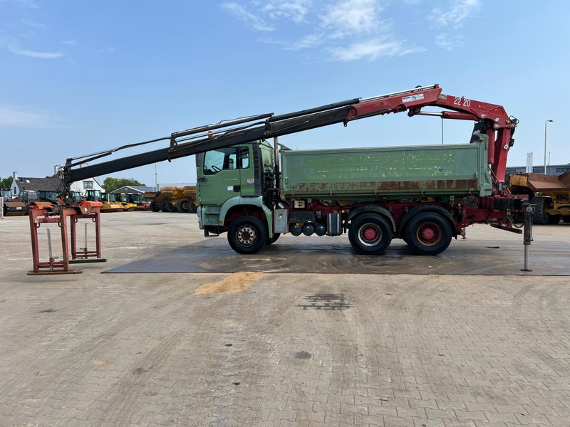 MAN TGA 26.480 tipper + HMF crane - 덤프트럭, 크레인 트럭 : 사진 2 MAN TGA 26.480 tipper + HMF crane - 덤프트럭, 크레인 트럭 : 사진 2