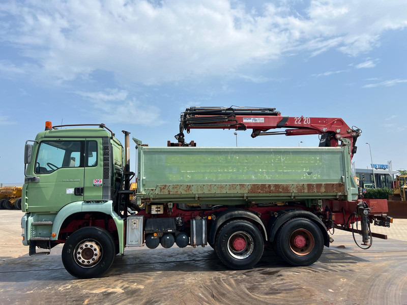 MAN TGA 26.480 tipper + HMF crane - 덤프트럭, 크레인 트럭 : 사진 3 MAN TGA 26.480 tipper + HMF crane - 덤프트럭, 크레인 트럭 : 사진 3