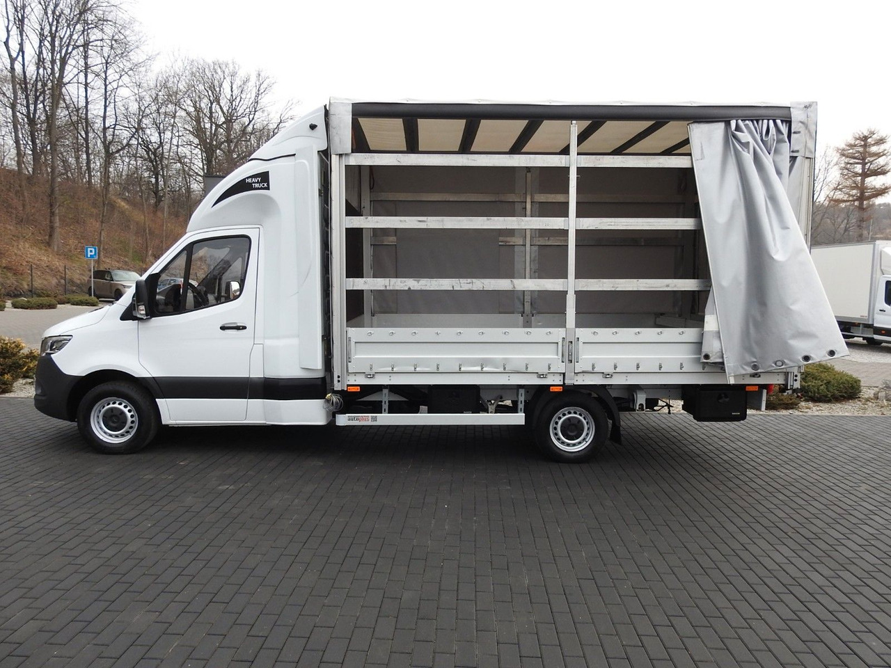 커튼 사이드 밴, 콤비 밴 Mercedes-Benz SPRINTER 316 PRITSCHE PLANE 10 PALETTEN WEBASTO : 사진 8