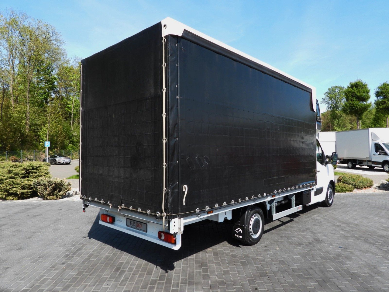 Renault MASTER PRITSCHE PLANE 10 PALETTEN WEBASTO A/C - 커튼 사이드 밴 : 사진 3 Renault MASTER PRITSCHE PLANE 10 PALETTEN WEBASTO A/C - 커튼 사이드 밴 : 사진 3