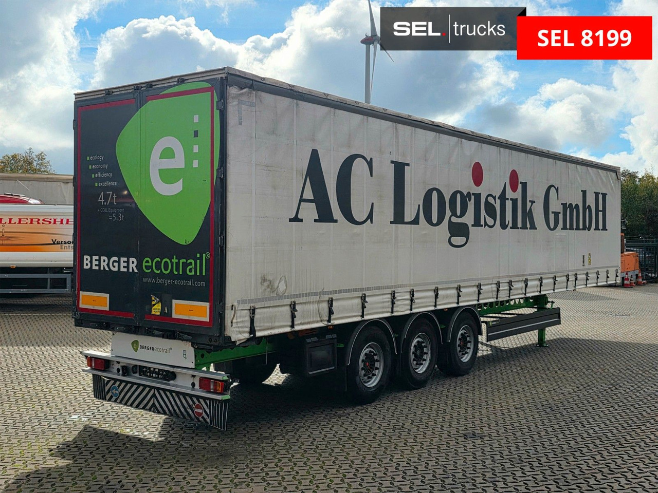 Berger SAPL24 / Coilmulde / 5.560 kg LEERGEWICHT - 커튼사이더 세미 트레일러 : 사진 5 Berger SAPL24 / Coilmulde / 5.560 kg LEERGEWICHT - 커튼사이더 세미 트레일러 : 사진 5