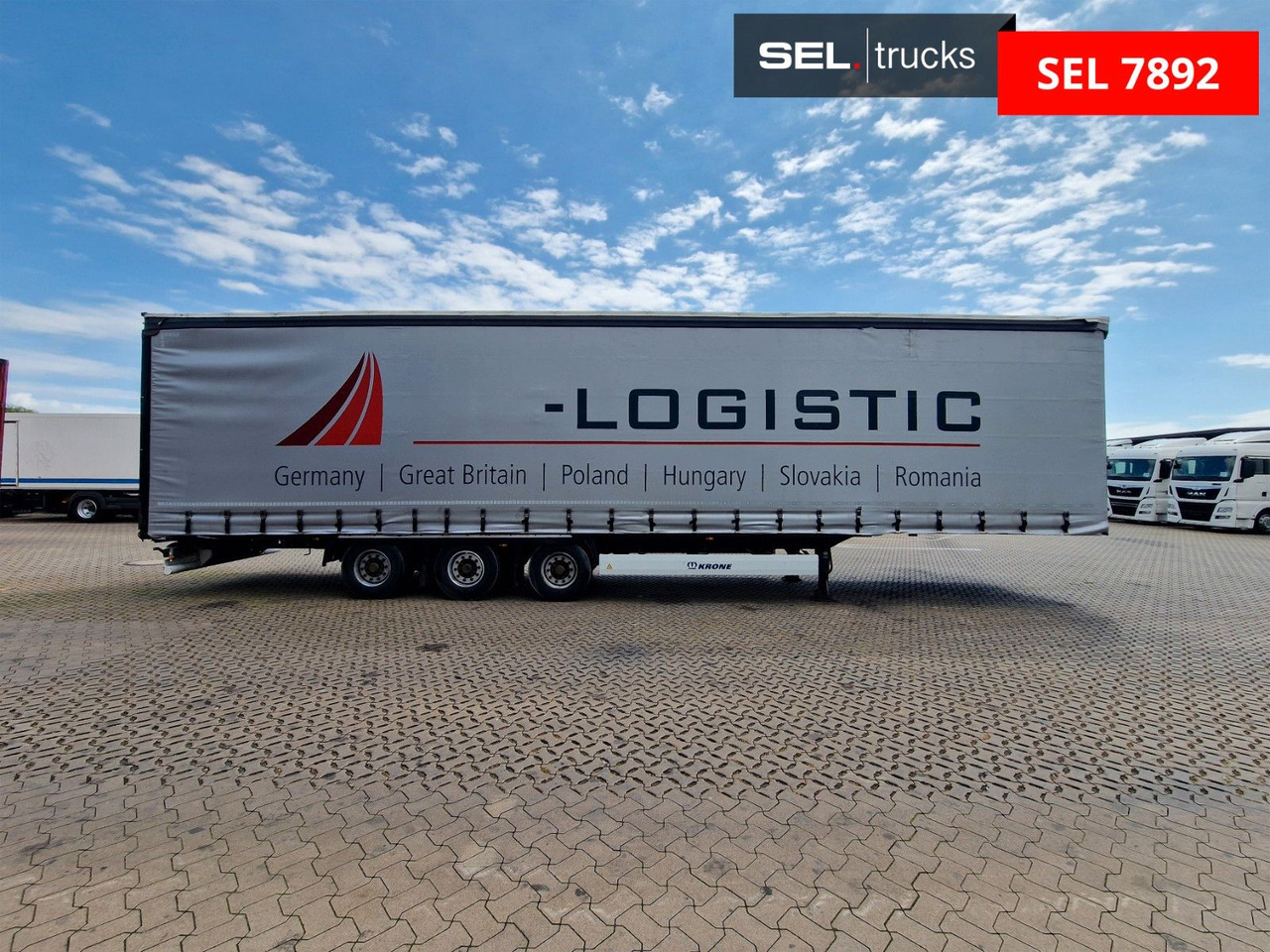 Krone SD / Hubdach / EDSCHA / Mega / Liftachse - 커튼사이더 세미 트레일러 : 사진 4 Krone SD / Hubdach / EDSCHA / Mega / Liftachse - 커튼사이더 세미 트레일러 : 사진 4