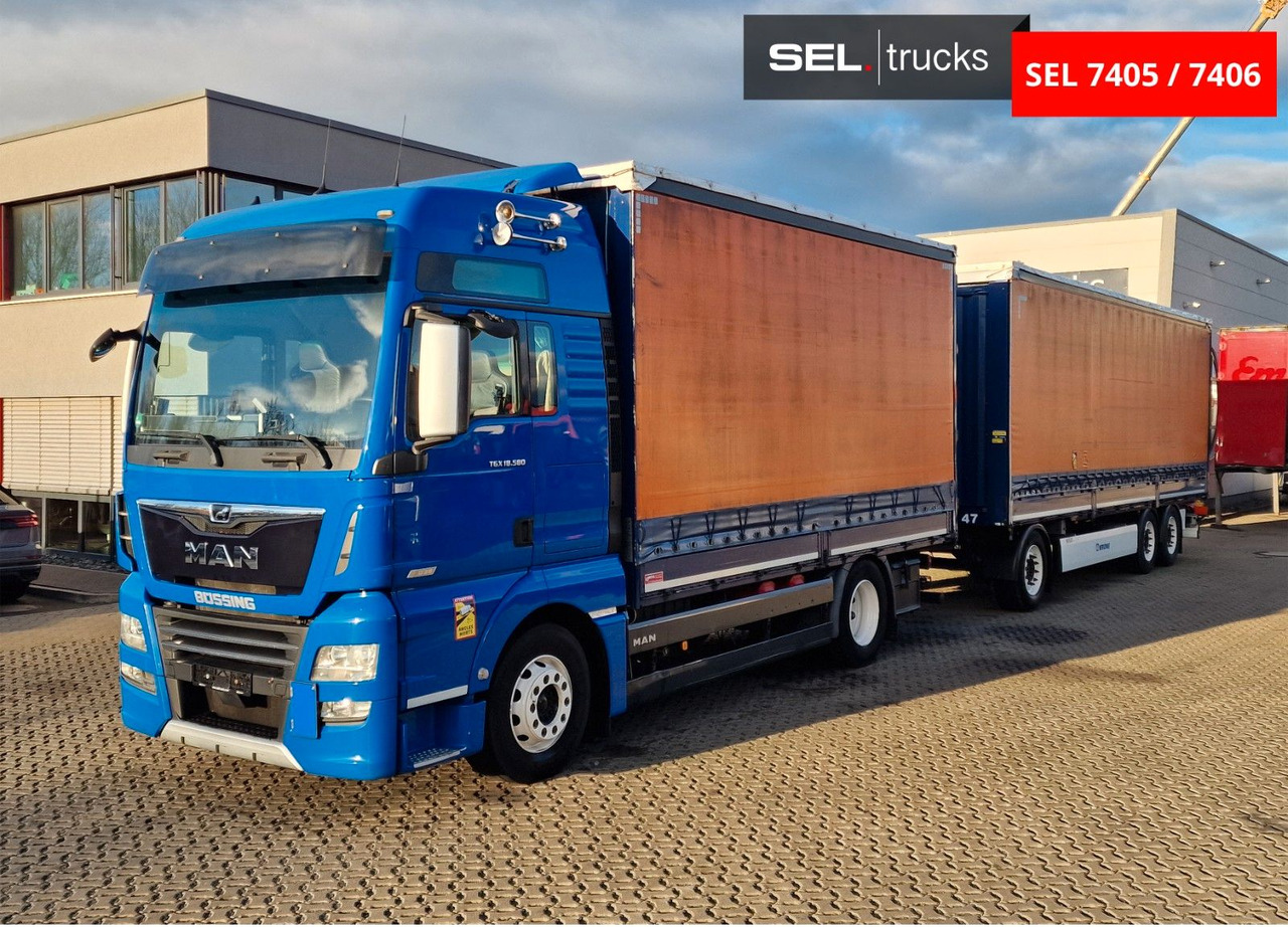 MAN TGX 18.580 4X2 LL/ Intarder/Aluklappen/Durchlade - 커튼사이더 트럭 : 사진 2 MAN TGX 18.580 4X2 LL/ Intarder/Aluklappen/Durchlade - 커튼사이더 트럭 : 사진 2