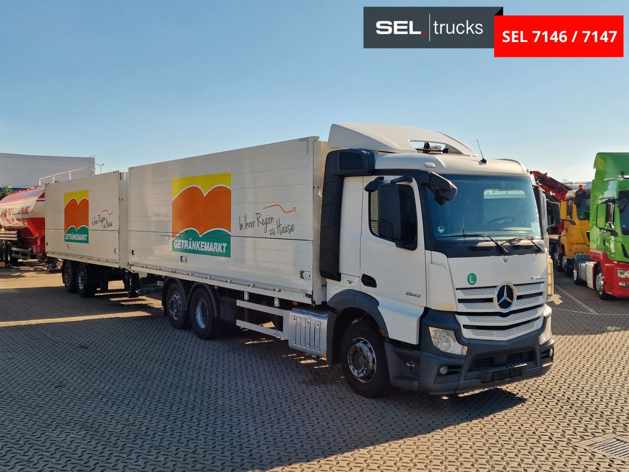 Mercedes-Benz Actros 2543 / Retarder / Lenkachse / Liftachse - 음료 트럭 : 사진 3 Mercedes-Benz Actros 2543 / Retarder / Lenkachse / Liftachse - 음료 트럭 : 사진 3