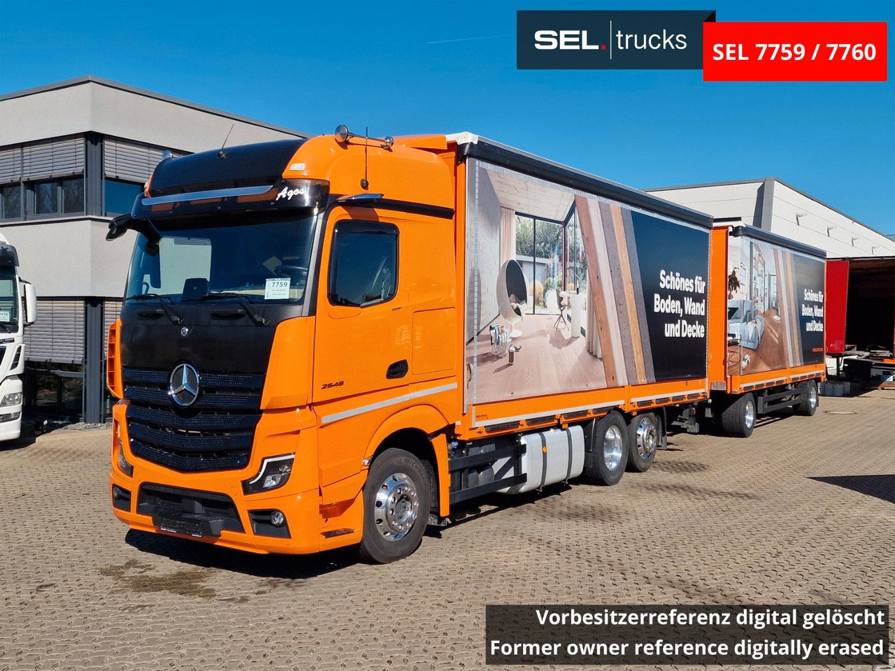 Mercedes-Benz Actros 2548 / Retarder / Euro 6E / Aluklappen - 커튼사이더 트럭 : 사진 1 Mercedes-Benz Actros 2548 / Retarder / Euro 6E / Aluklappen - 커튼사이더 트럭 : 사진 1