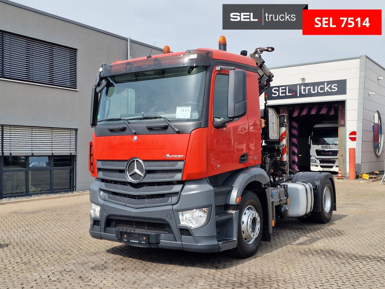 Mercedes-Benz Antos 1843 / Atlas 172.3E-A4 / KRAN - 트랙터 유닛 : 사진 2 Mercedes-Benz Antos 1843 / Atlas 172.3E-A4 / KRAN - 트랙터 유닛 : 사진 2