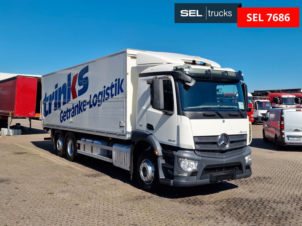 Mercedes-Benz Antos 2543 / Ladebordwand / Lenkachse /Liftachse - 음료 트럭 : 사진 3 Mercedes-Benz Antos 2543 / Ladebordwand / Lenkachse /Liftachse - 음료 트럭 : 사진 3