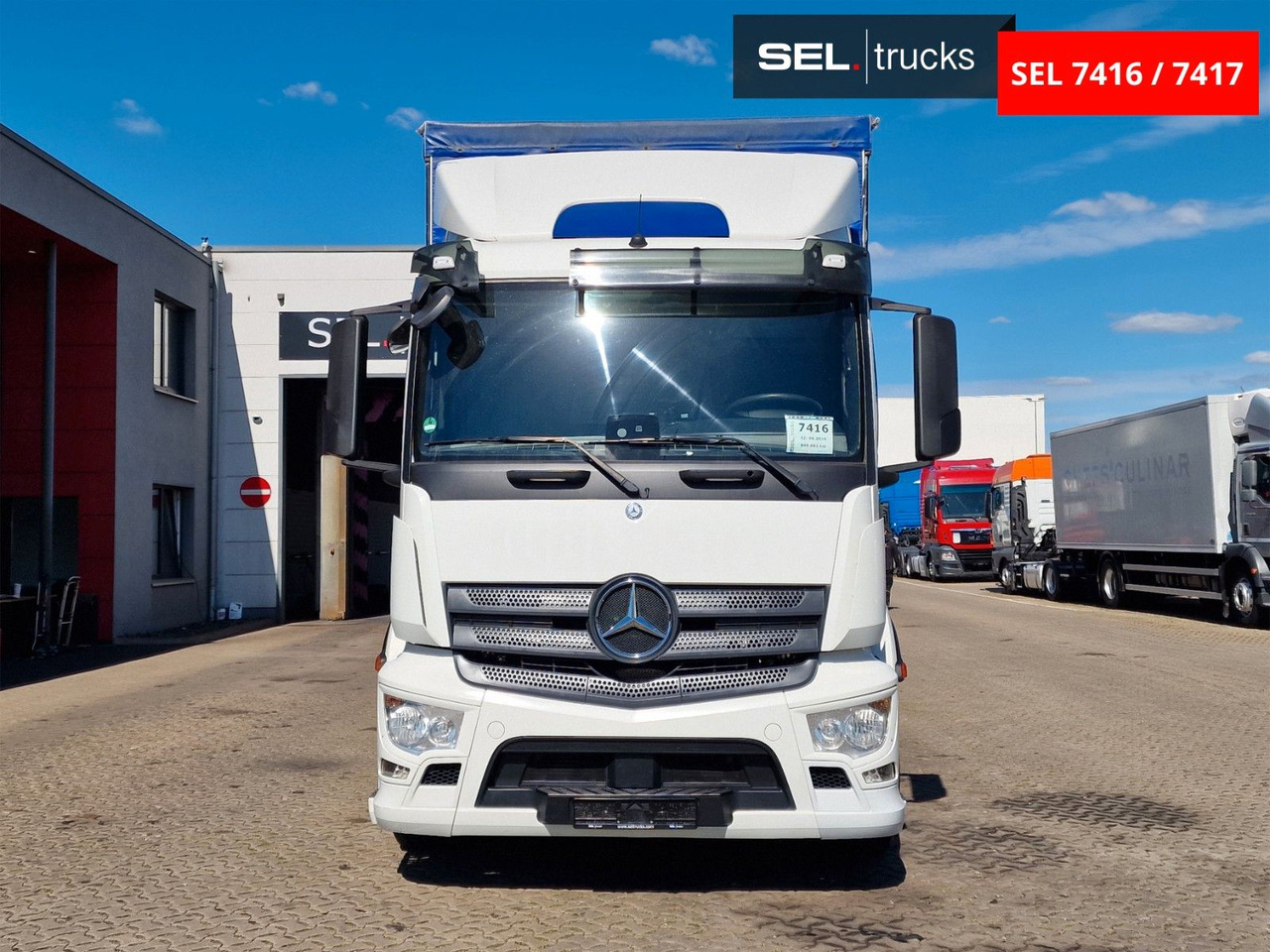 Mercedes-Benz Antos 2543 /Retarder / mit Stapler / Lenkachse - 커튼사이더 트럭 : 사진 2 Mercedes-Benz Antos 2543 /Retarder / mit Stapler / Lenkachse - 커튼사이더 트럭 : 사진 2