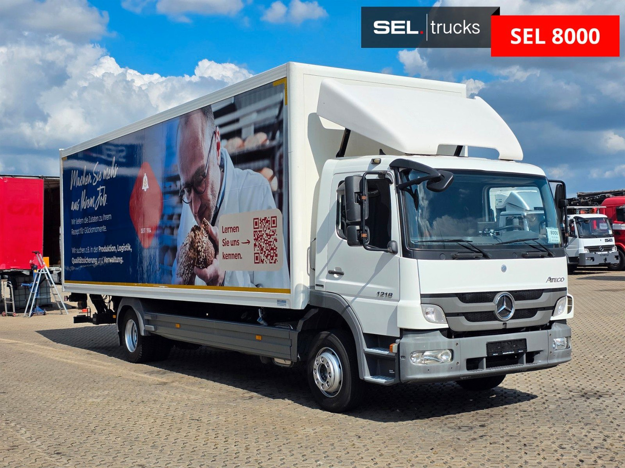 Mercedes-Benz Atego 1218 / Ladebordwand - 박스 트럭 : 사진 3 Mercedes-Benz Atego 1218 / Ladebordwand - 박스 트럭 : 사진 3