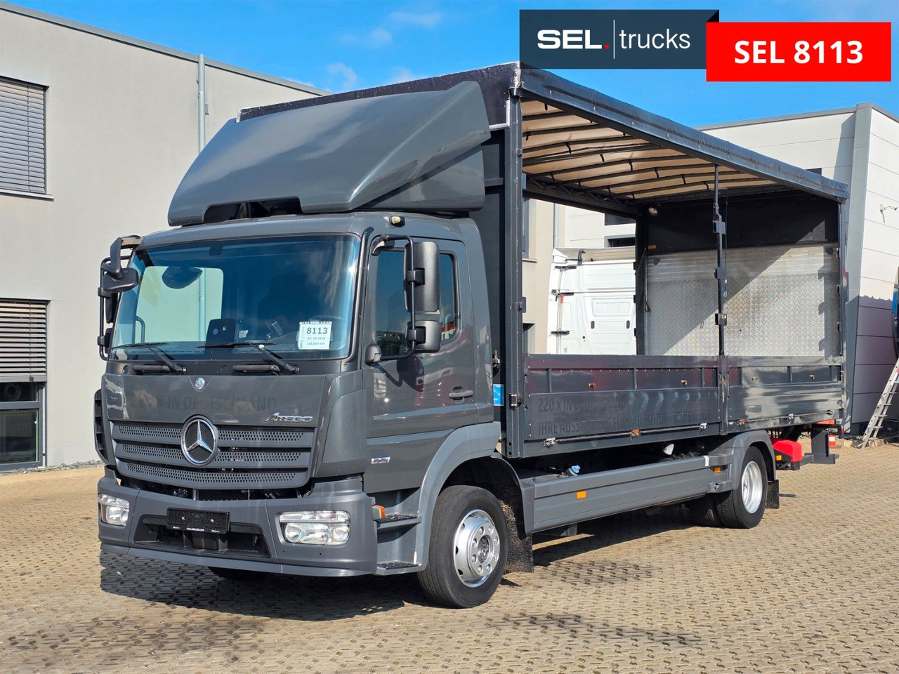 Mercedes-Benz Atego 1221 / Ladebordwand / Rückfahrkamera - 커튼사이더 트럭 : 사진 1 Mercedes-Benz Atego 1221 / Ladebordwand / Rückfahrkamera - 커튼사이더 트럭 : 사진 1