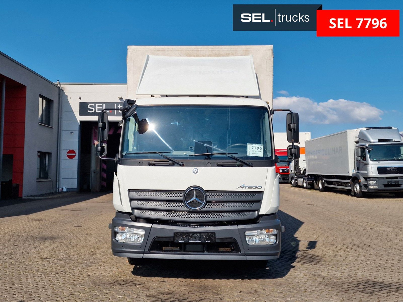 Mercedes-Benz Atego 1221 / Ladebordwand - 커튼사이더 트럭 : 사진 2 Mercedes-Benz Atego 1221 / Ladebordwand - 커튼사이더 트럭 : 사진 2