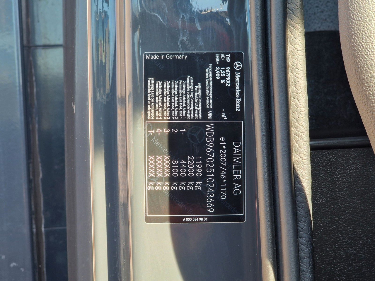 커튼사이더 트럭 Mercedes-Benz Atego 1221 / Ladebordwand : 사진 16