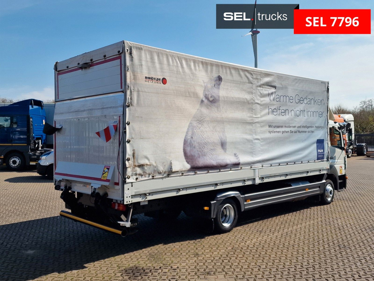 Mercedes-Benz Atego 1221 / Ladebordwand - 커튼사이더 트럭 : 사진 5 Mercedes-Benz Atego 1221 / Ladebordwand - 커튼사이더 트럭 : 사진 5